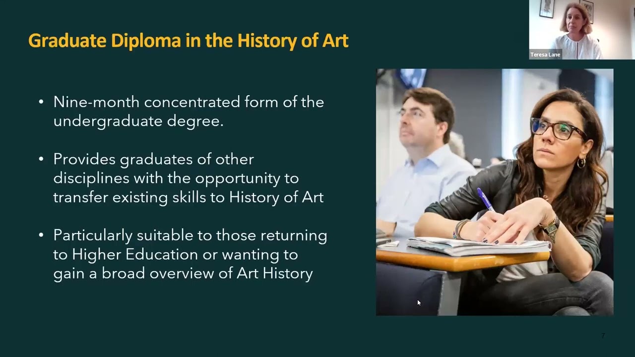 The Courtauld Graduate Diploma in the History of Art | Virtual Open Day, 2023