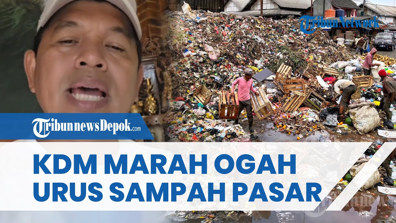NAIK PITAM! KDM Ogah Urus Sampah Pasar Caringin, bakal Pidanakan Pengelola jika Tak Dieksekusi