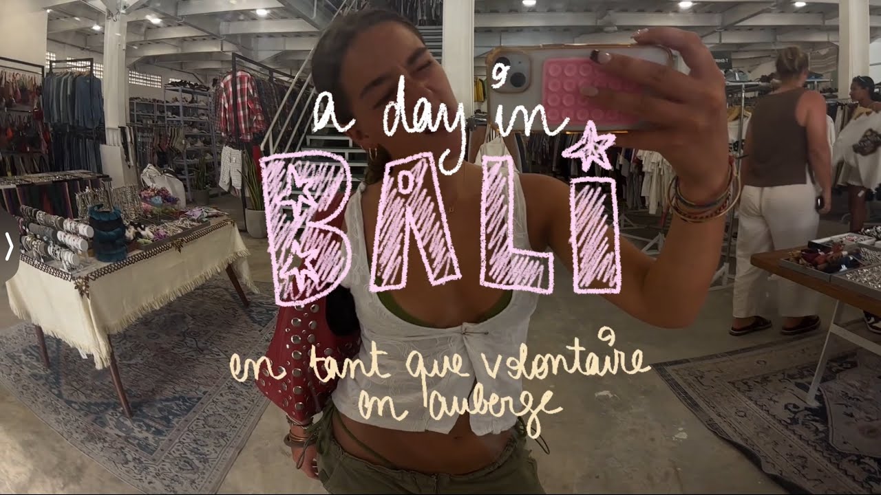 BALI VLOG n*1 - une journée à Bali en tant que volontaire 