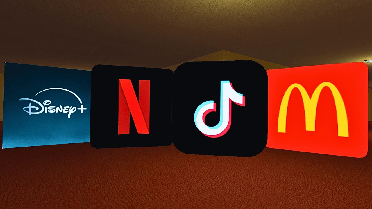 QUADRO Nextbots of Netflix, Tiktok, Disney Plus & Mcdo CHASE in Salamder Ville l Garry's Mod Chase