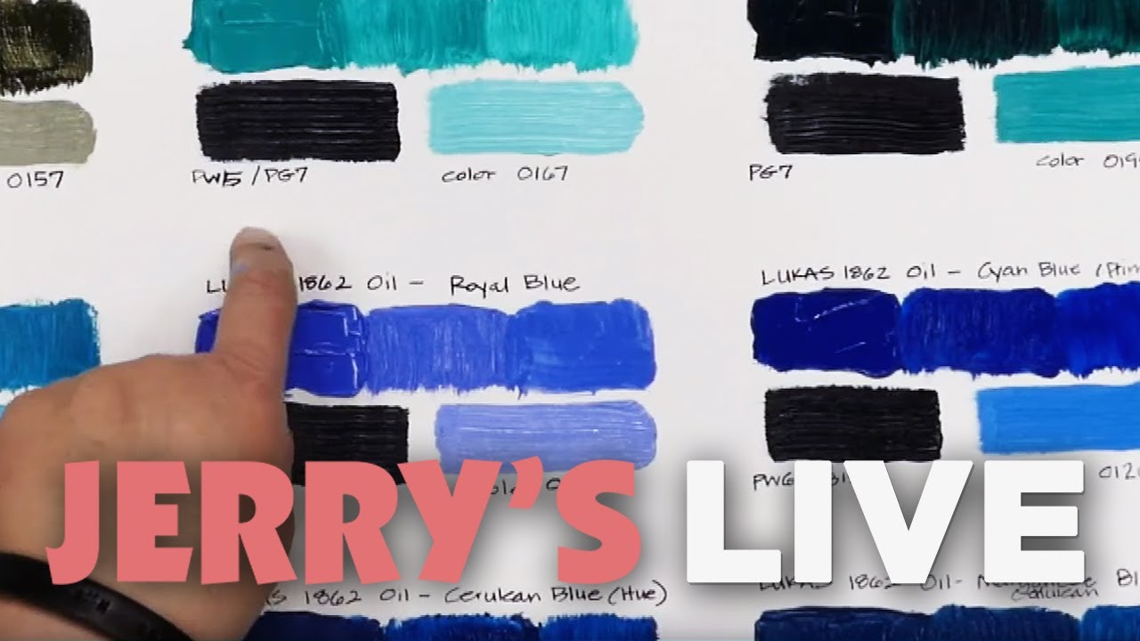 Jerry's LIVE Episode #142: Oil Color Charts