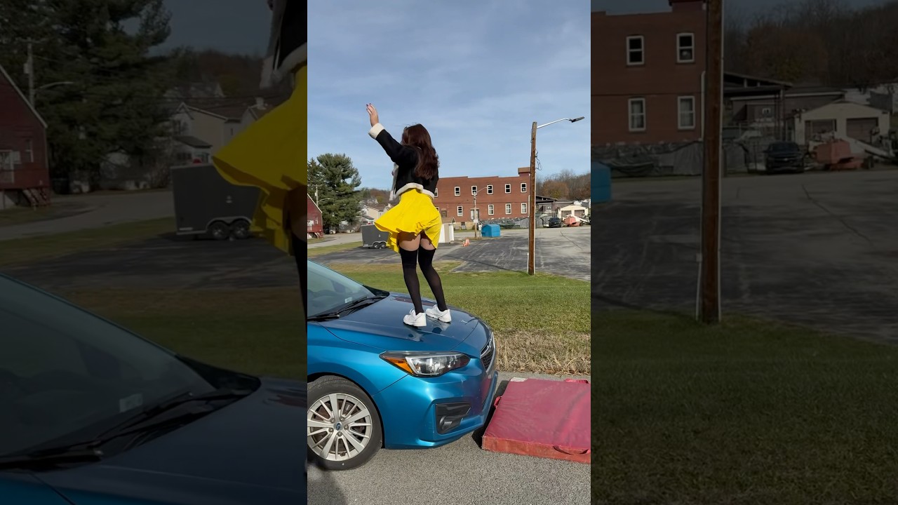 beautiful day to flip off a car