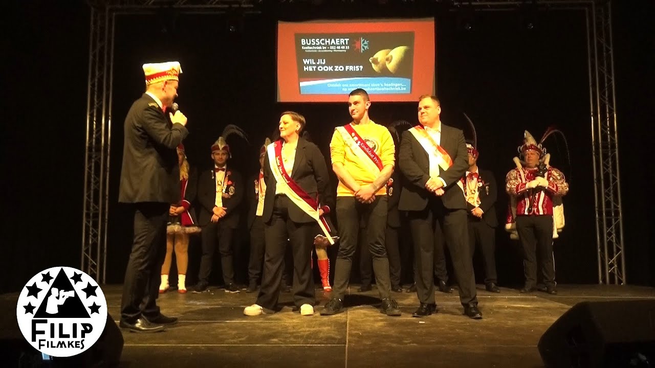 sfeerbeelden en voorstelling van kandidaten op de prins of prinses  verkiezing van Dendermonde 2025