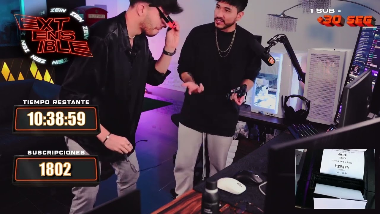 Zein presenta a su primer invitado Chales en su Extensible 😆
