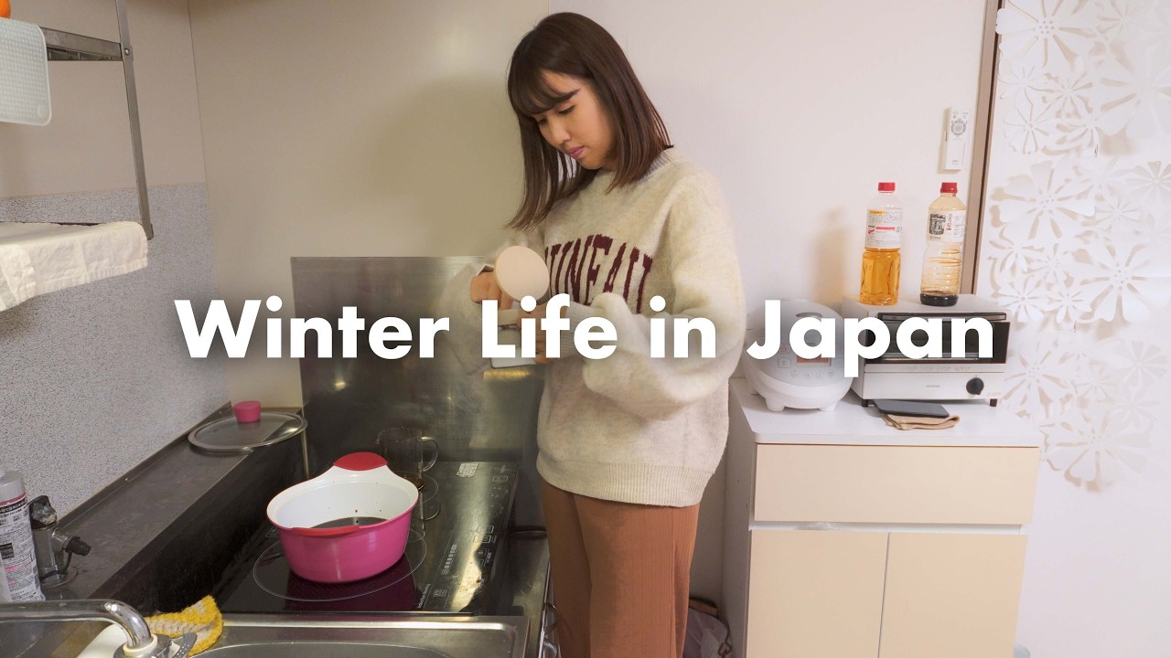 Тихая и Холодная Зима в Японии 🇯🇵 Медленный День, Проведённый В Одиночестве с Моей Кошкой｜Sukiyaki
