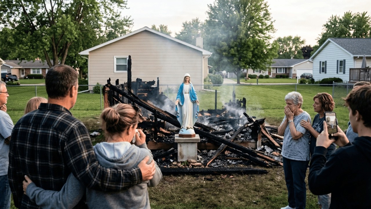 Neighbors Set Fire to the Virgin Mary Chapel at Night... What They Found in the Ashes Was IMPOSSIBLE
