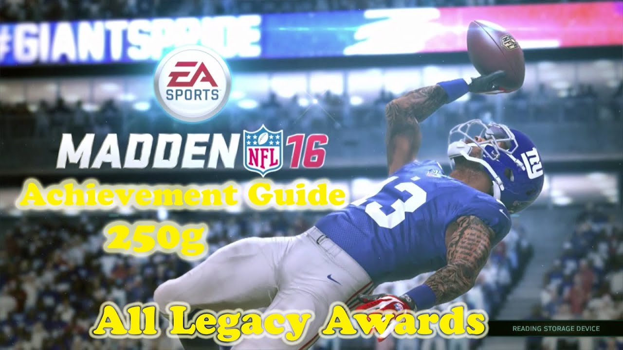 Madden NFL 16 All Legacy Awards - Achievement Guide