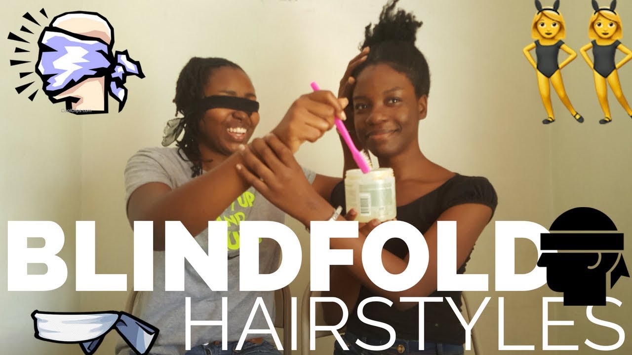 BLINDFOLD HAIRSTYLE CHALLENGE ||  MY BESTFRIEND DID MY HAIR WHILE BLINDFOLDED || SHE FAILED!