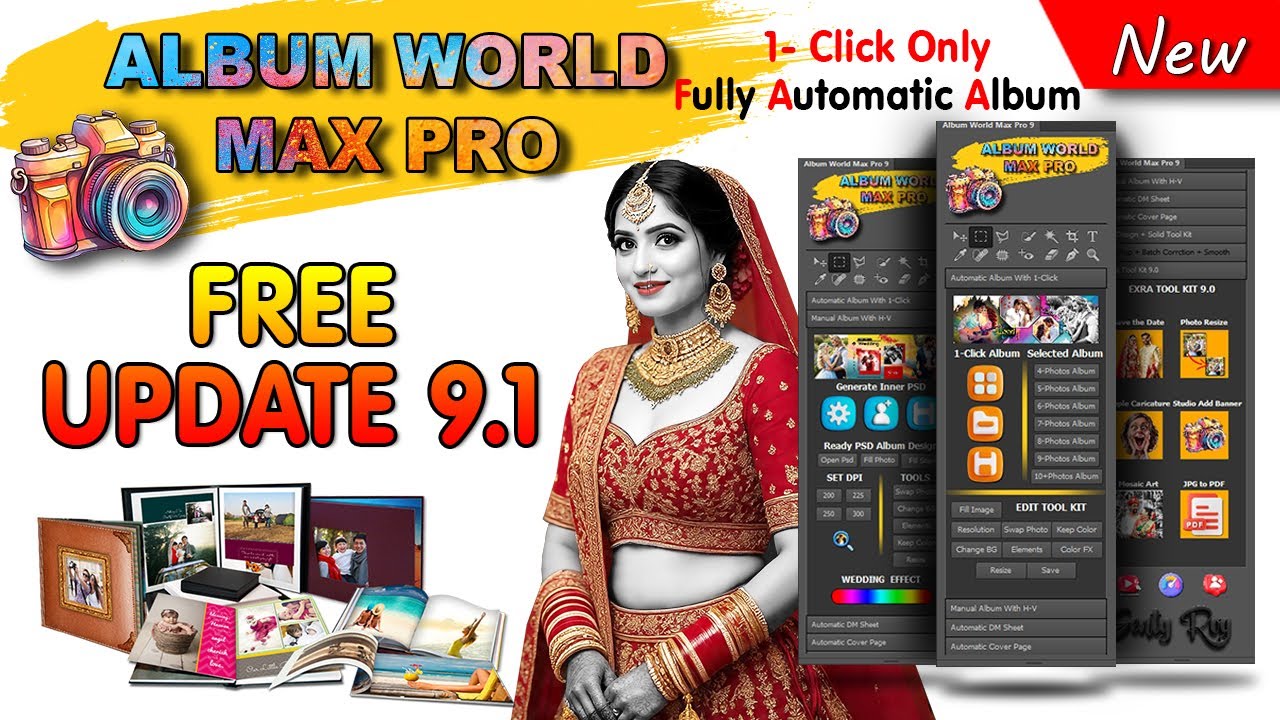 Free Update l Album World Max Pro 9.1 l A Powerful Photo Album Software with 1-Click Only