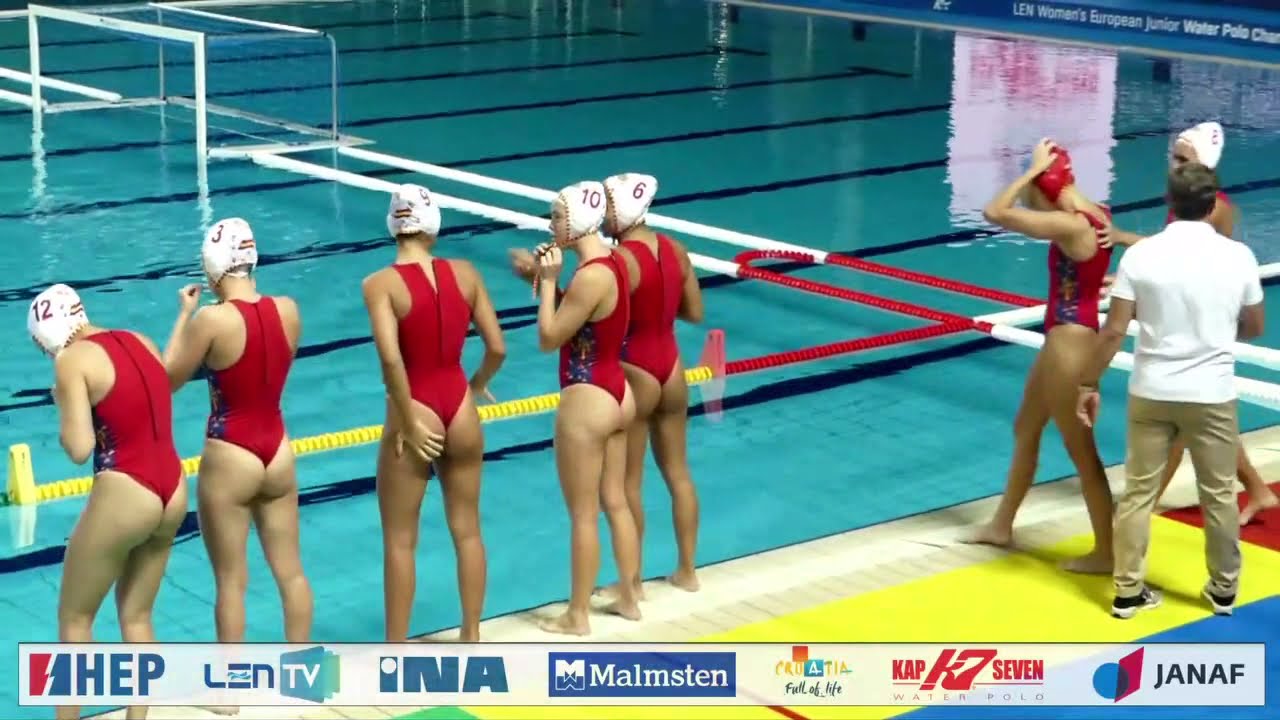 Spain vs Serbia - Euro Junior Women Waterpolo 2021 - Preliminary