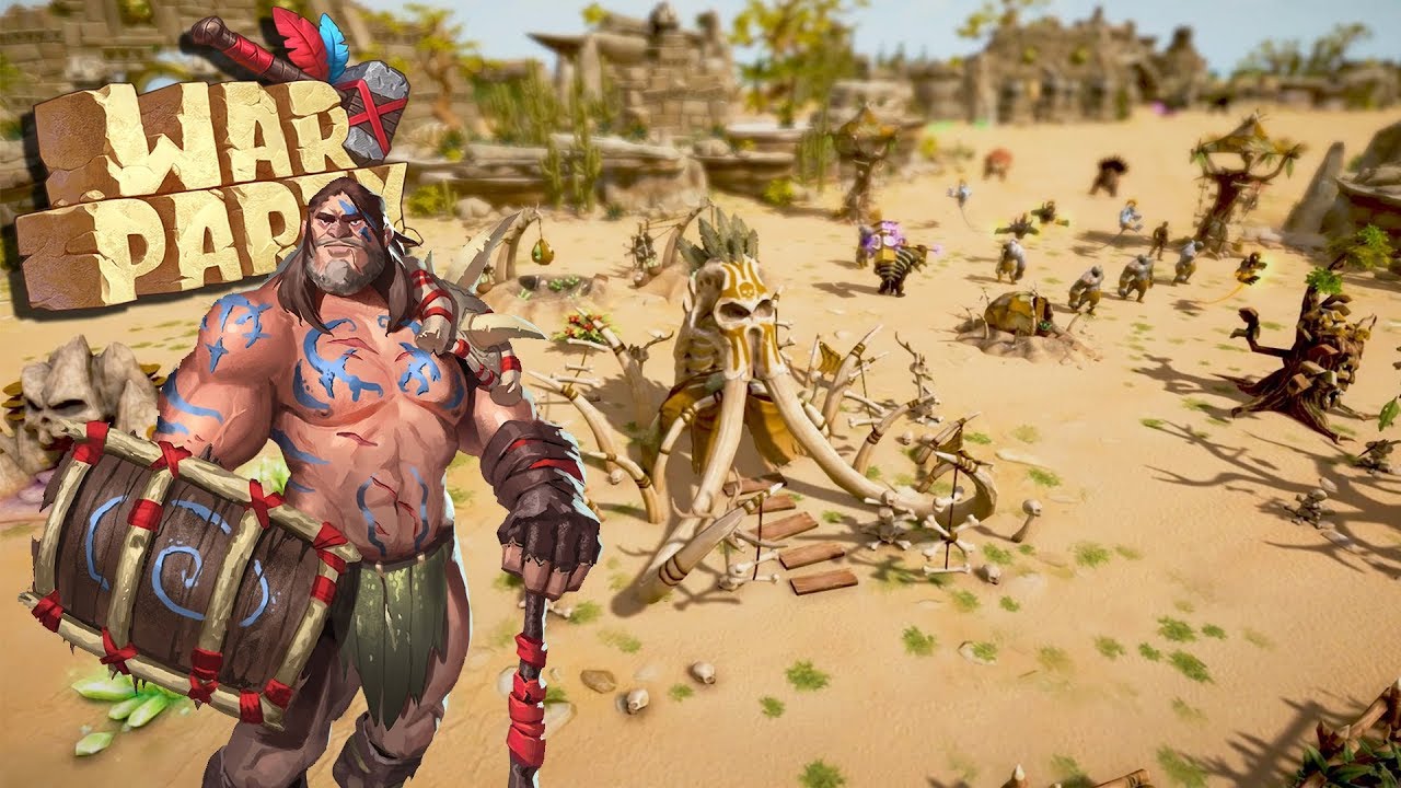 FIRST LOOK - New Caveman Base Building & Battle Simulator | Warparty Strategy Gameplay