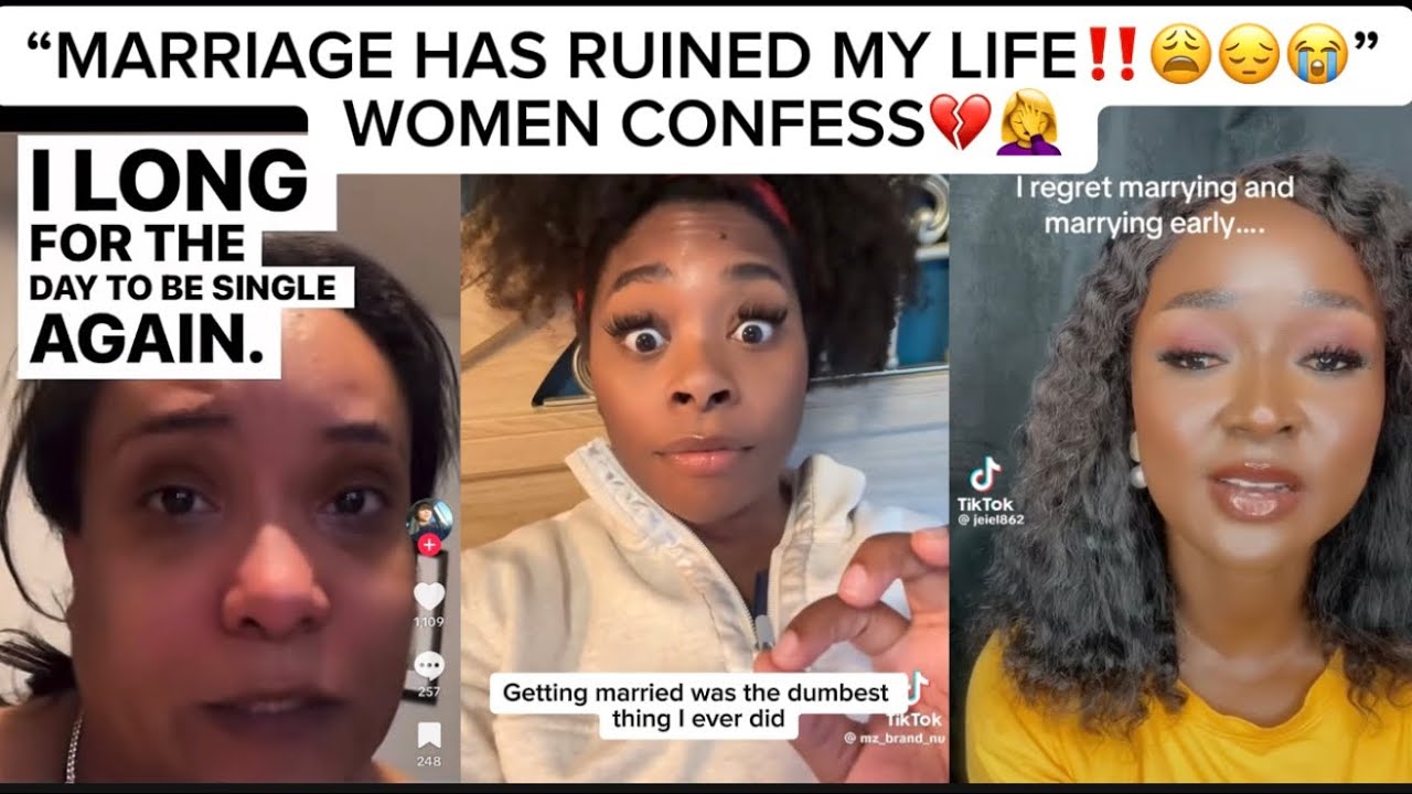 MARRIED WOMEN BREAK DOWN IN TEARS🥴😭”I REGRET GETTING MARRIED‼️😔🤦‍♀️”
