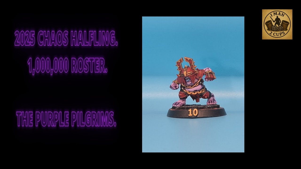 BLOOD BOWL 2025 CHAOS HALFLINGS Team 1,000,000 TV.