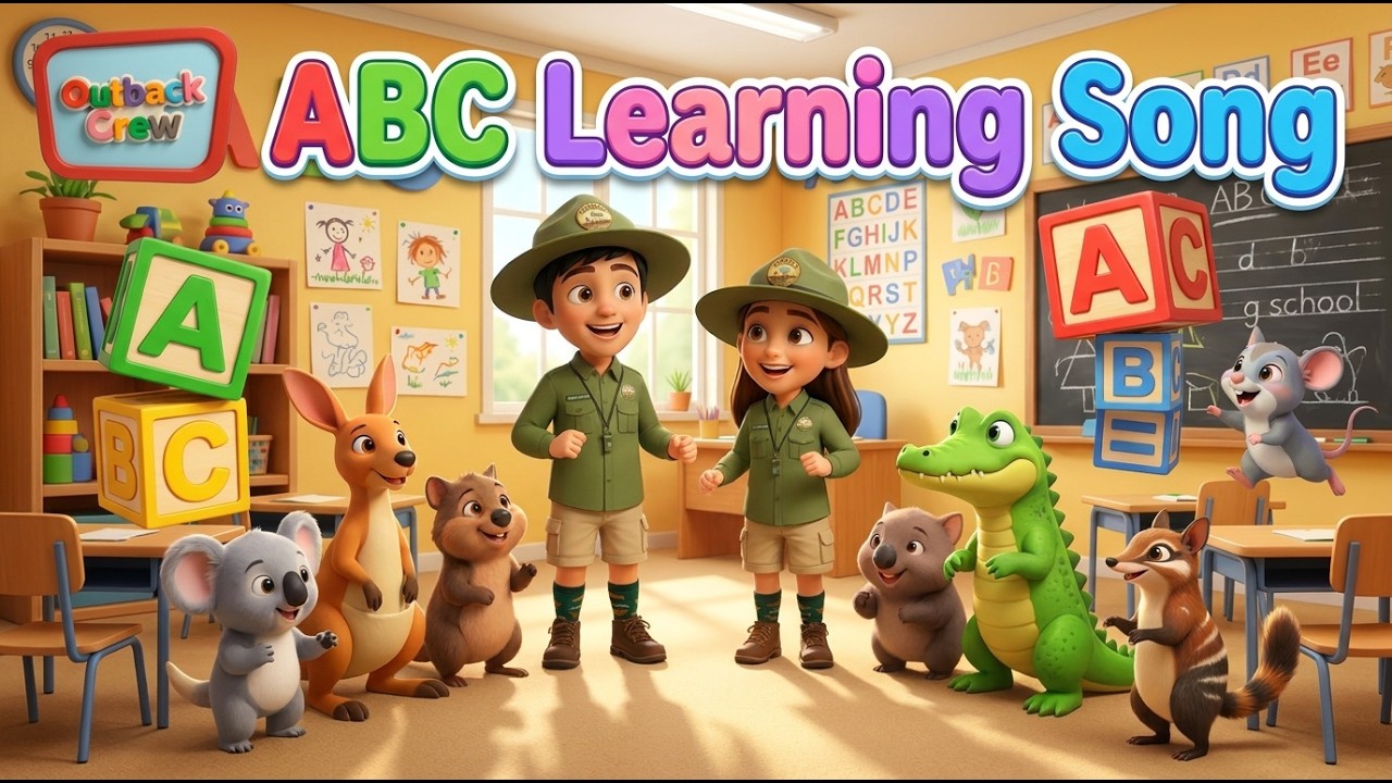 ABC Song for Kids 🎵🎵🎵 Fun A to Z Learning 🎵🎵🎵 | Outback Crew