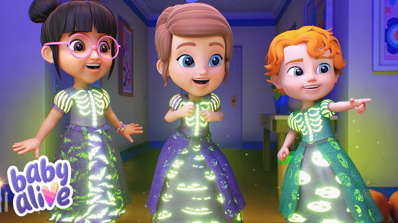 Halloween Costume Dance! 👻 Baby Alive Official 🍼 Spooky Cartoons for Kids ✨ Kids Videos 💕