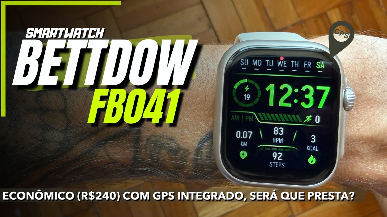 Smartwatch barato com GPS integrado - BETTDOW FB041 - Review + teste real