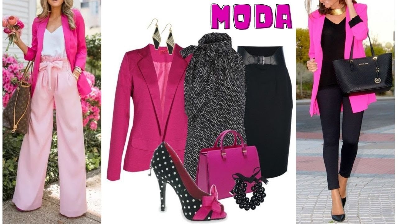 TENDENCIAS DE MODA CON SACO EN FIUSHA🥰OUTFITS MODERNOS CON BLAZER FIUSHA❣TRENDS WITH FIUSHA FOOTMUFF