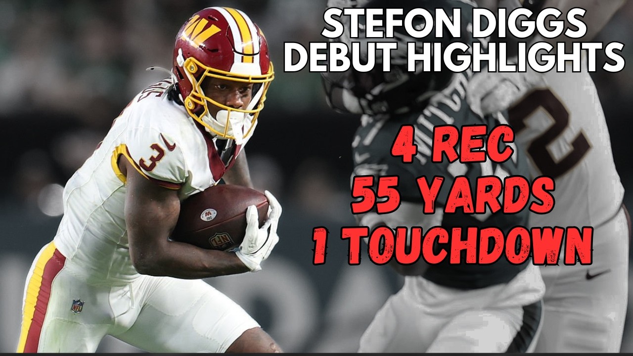 Stefon Diggs Commanders Debut Highlights | Eagles vs Commanders