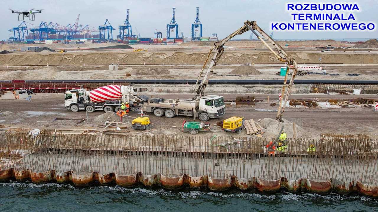 Rozbudowa terminala kontenerowego w Gdańsku. 2.3.Betonowanie i inne ciekawe prace.