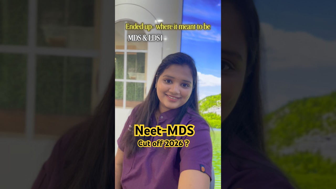 😱 Expected Cut off for Neet MDS 2026 - General 250 to 265 & SC/ST -220 #neetmds2026 #neet #inicet