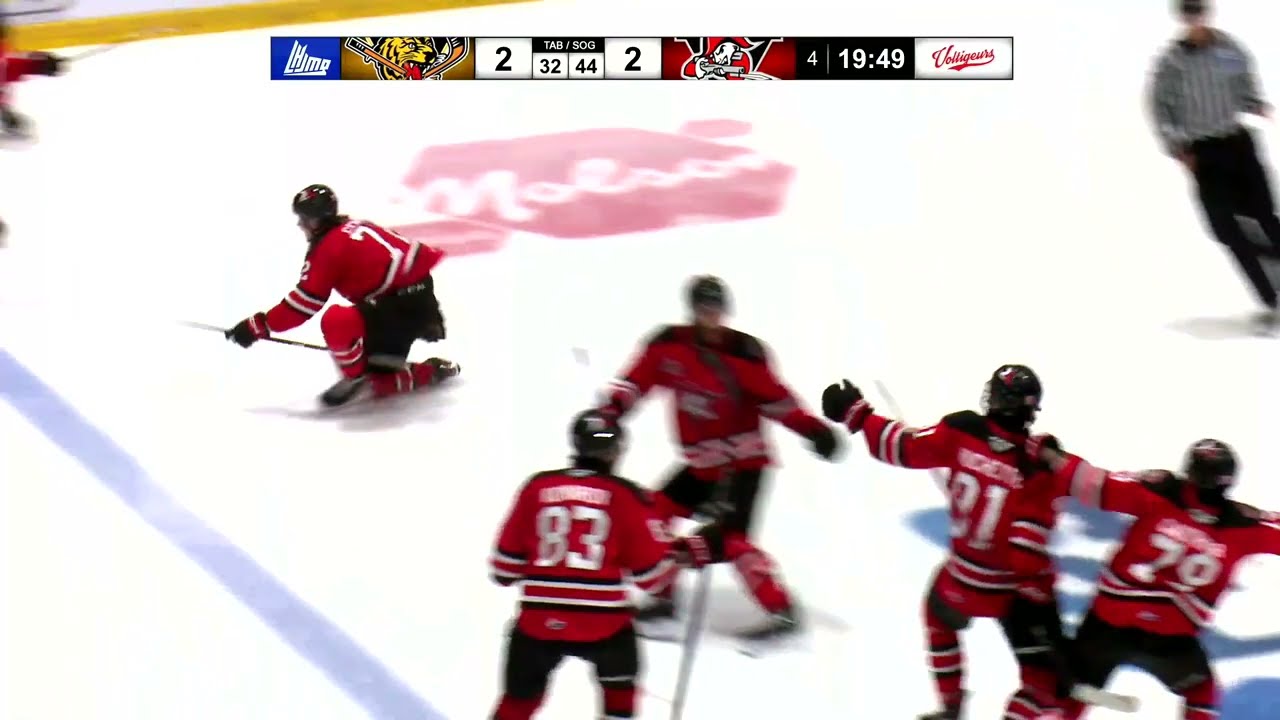 Alexis Gendron &eacute;limine les Tigres de Victoriaville avec un but en prolongation!