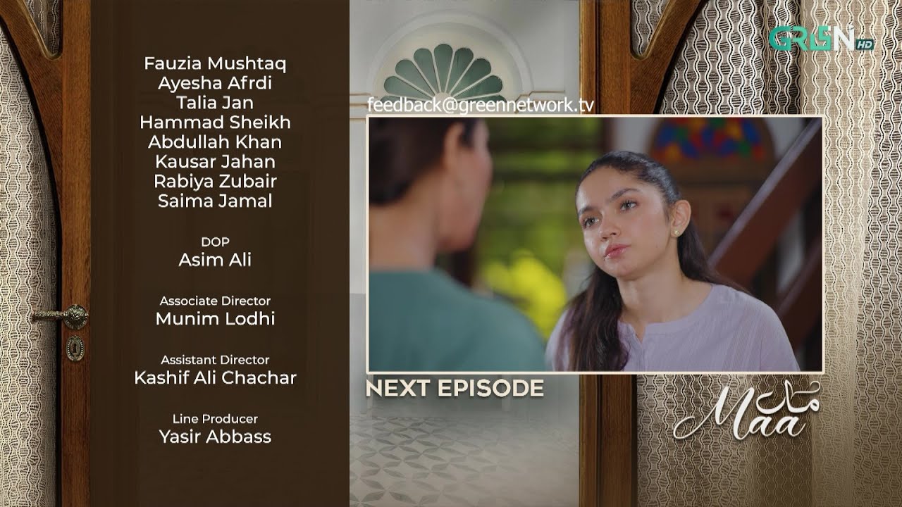 Teaser : Maa Episode 08 | Aina Asif - Ahmed Rafique - Sunita Marshall | Green TV Dramas