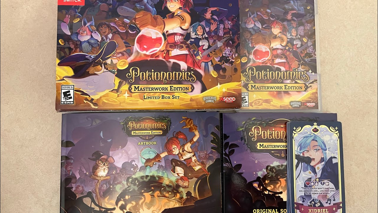 Unboxing Potionomics Masterwork Edition &ndash; Limited Box Set - Nintendo Switch