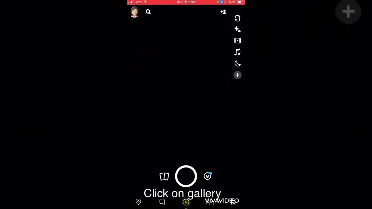 How to upload a video from your gallery to your snapchat story #snapchat #snapchattricks#snapchat