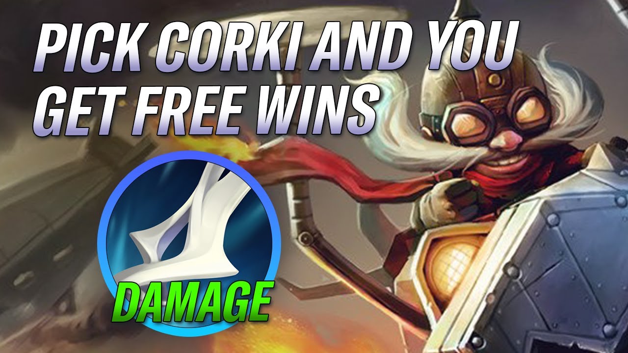 PICK CORKI TO GET FREE WINS! THIS CHAMPION IS OP! CORKI WILD RIFT GAMEPLAY