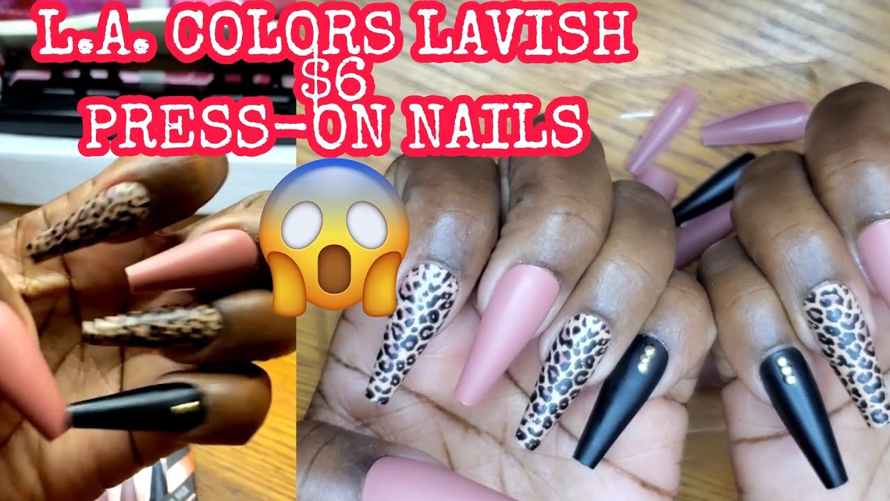 How to SLAY PRESS ON NAILS by L.A. COLOR LAVISH NAILS Collection