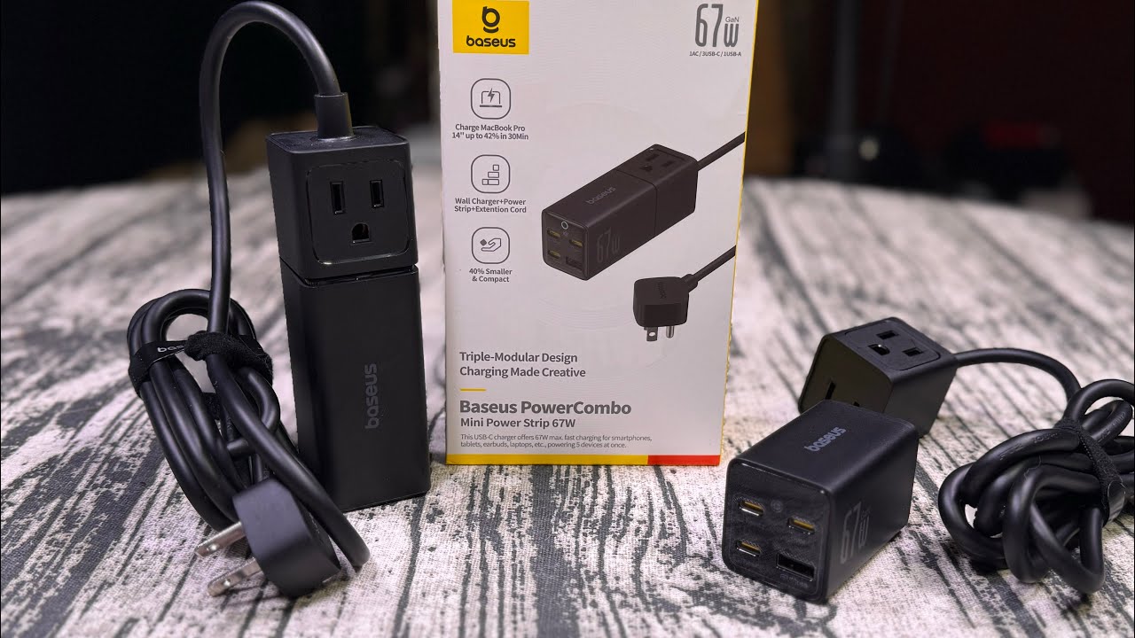 Baseus Charging Station - 67W / 100W  Detachable Travel Power Strip