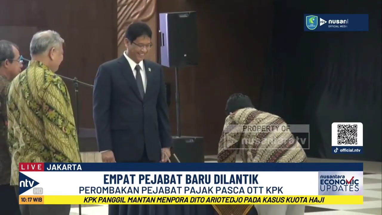 Struktur Jajaran Pejabat Pajak Dirombak, Menkeu Purbaya Lantik 4 Pejabat Baru | NEU