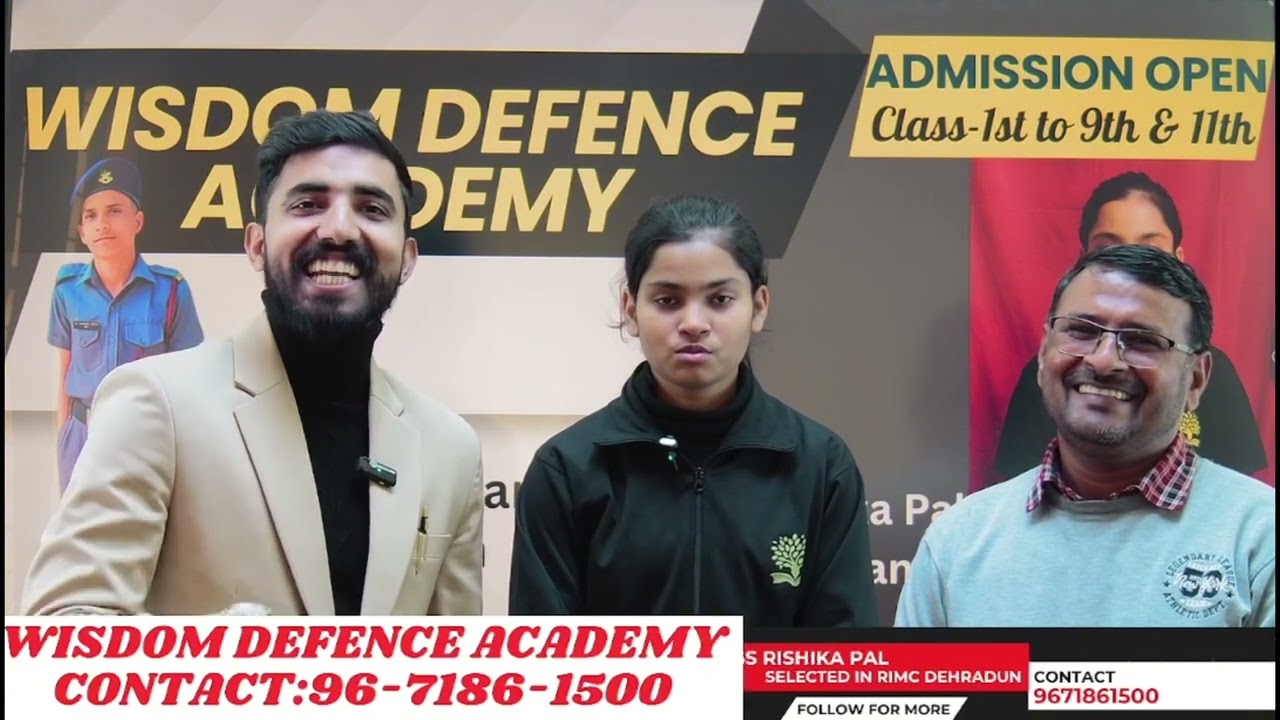 Rishika&rsquo;s hard work pays off &ndash; watch her share her RIMC&nbsp;success&nbsp;story! | Wisdom Defence Academy