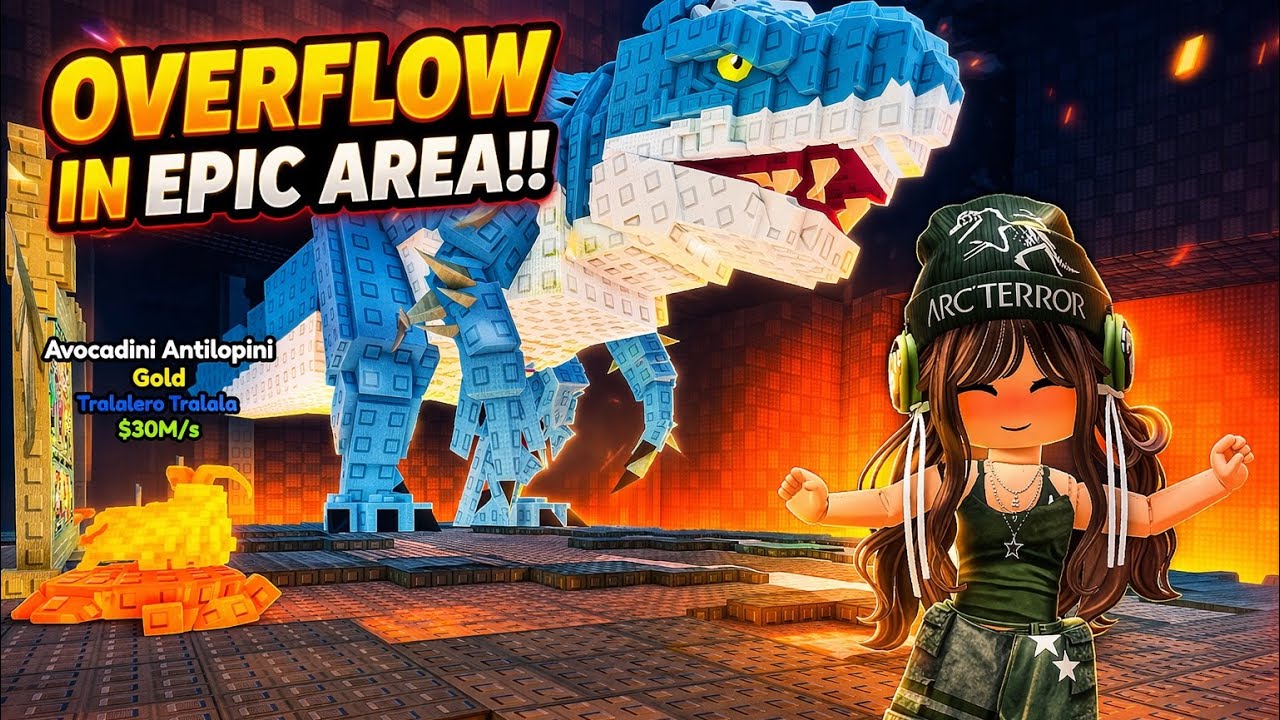 SURVIVE LAVA FOR BRAINROTS CAÍ EN LA LAVA #roblox #survivelavaforbrainots #gaming (Portrait)