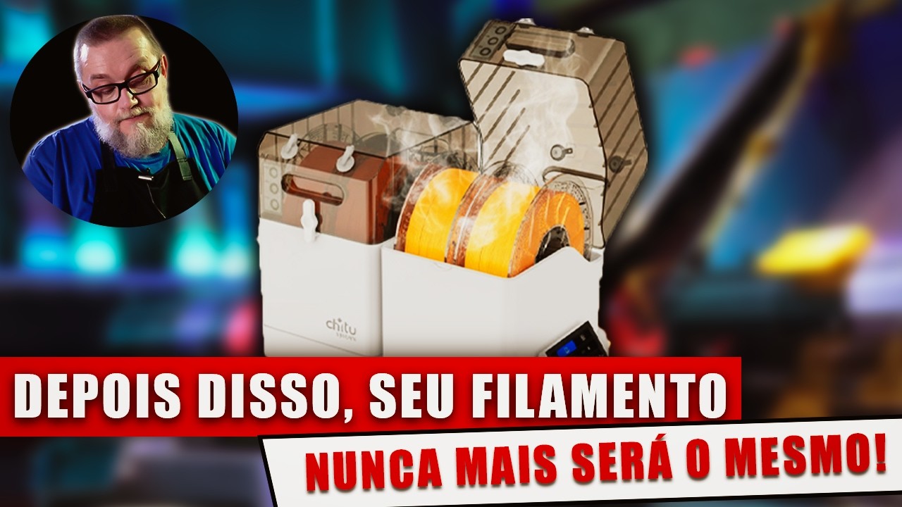 O Fim das Impressões 3D com Filamento Úmido? Conheça o Chitu FilaPartner E1!