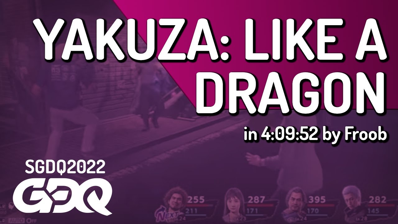 Yakuza: Like a Dragon by Froob in 4:09:52 - Summer Games Done Quick 2022