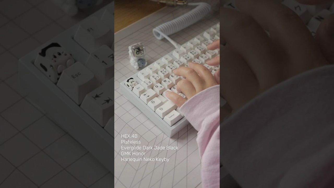 HEX.4B Mechanical Keyboard typing test