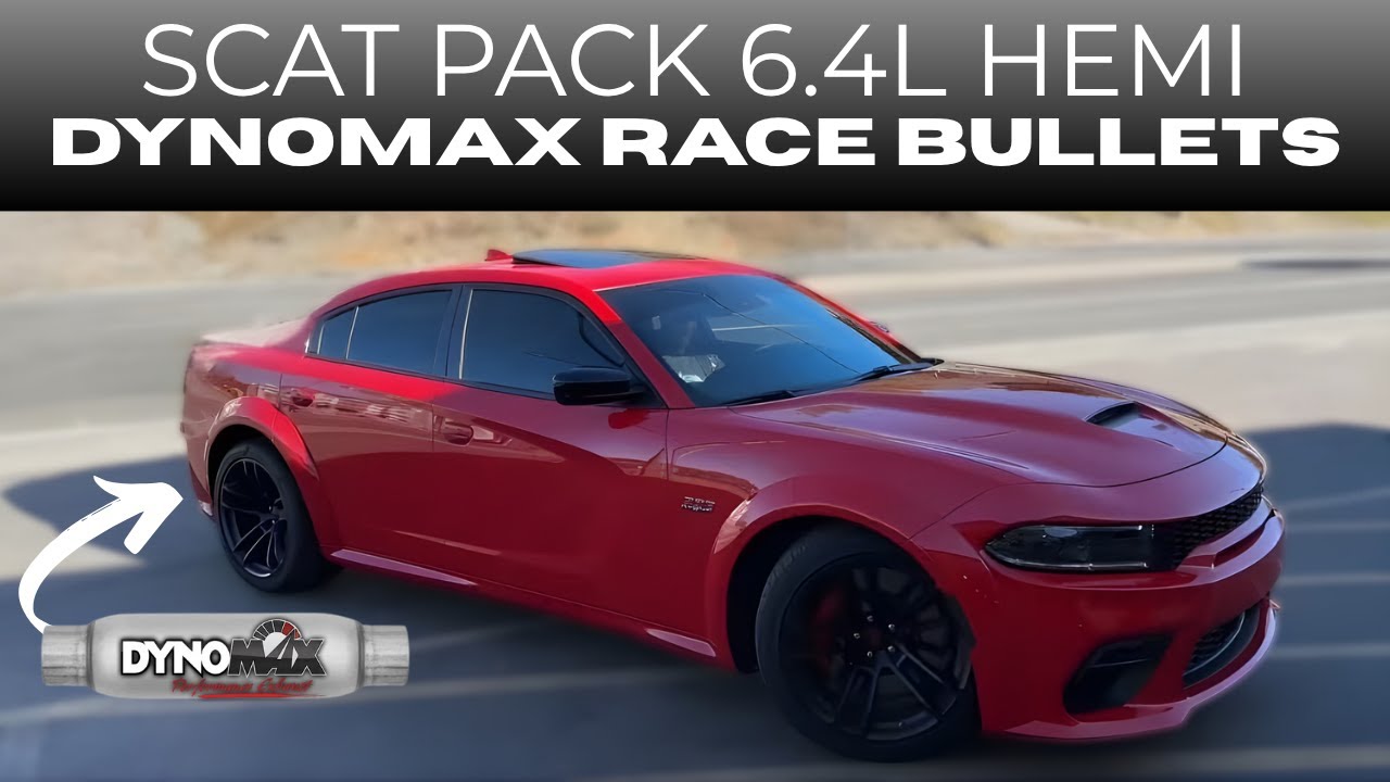 Dodge Charger Scat Pack 2024 года выпуска 6.4L HEMI V8 с Dynomax Race Bullets!