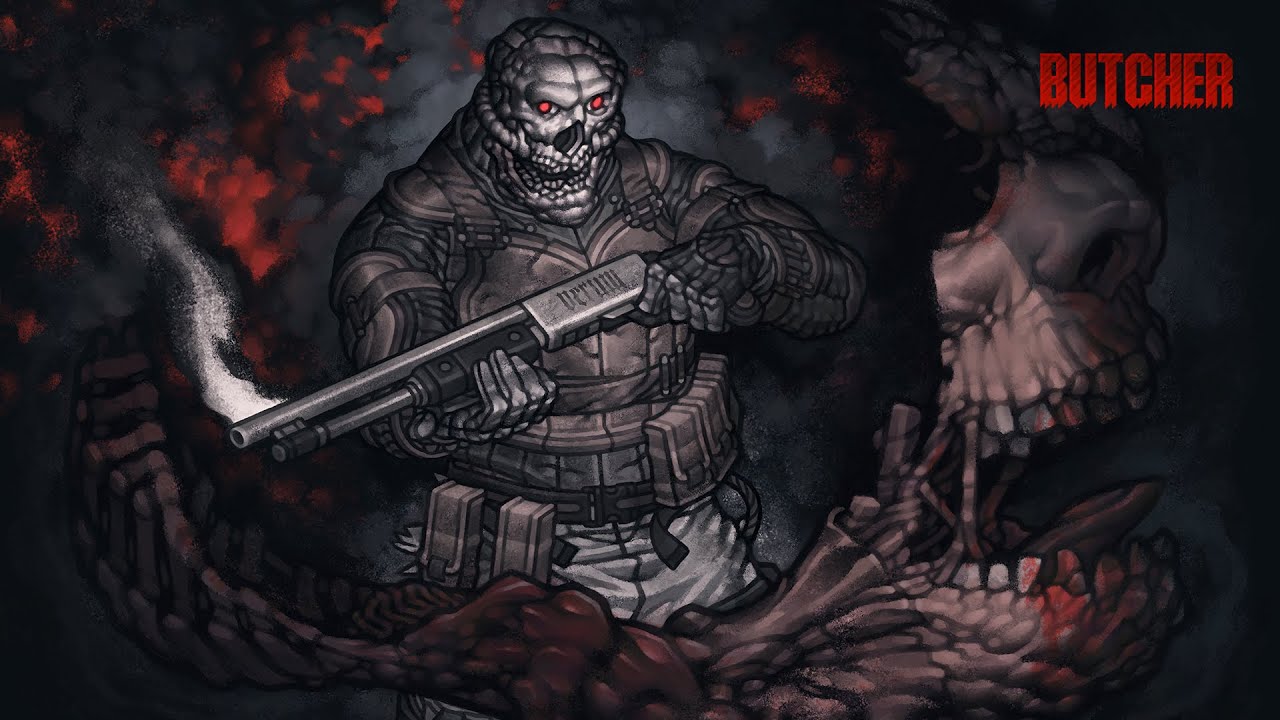 Painting the walls with BLOOD || Butcher walkthrough
