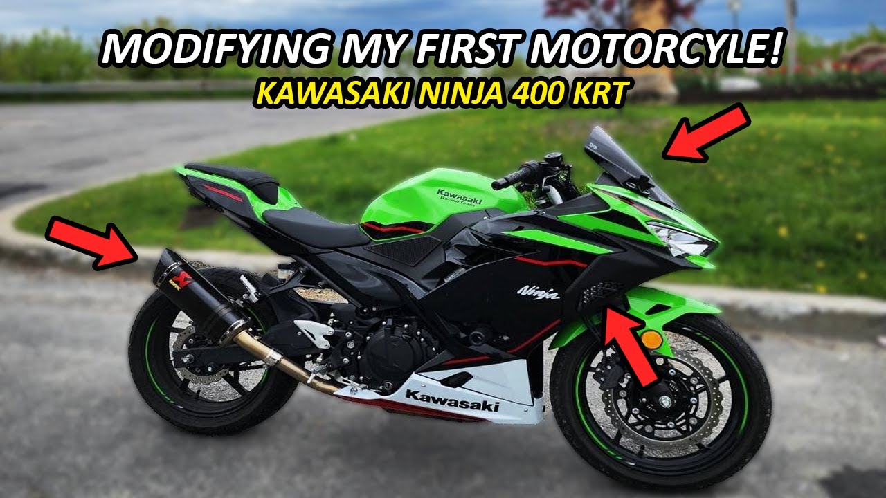 TRANSFORMING MY NEW MOTORCYCLE! - Kawasaki Ninja 400 KRT