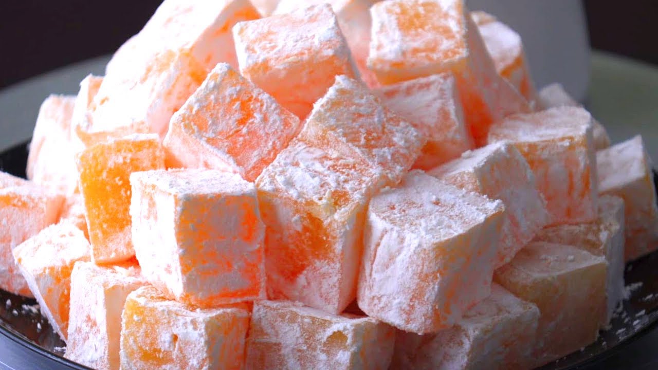 Mandarinli lokum resepti . Турецкая сладость локум