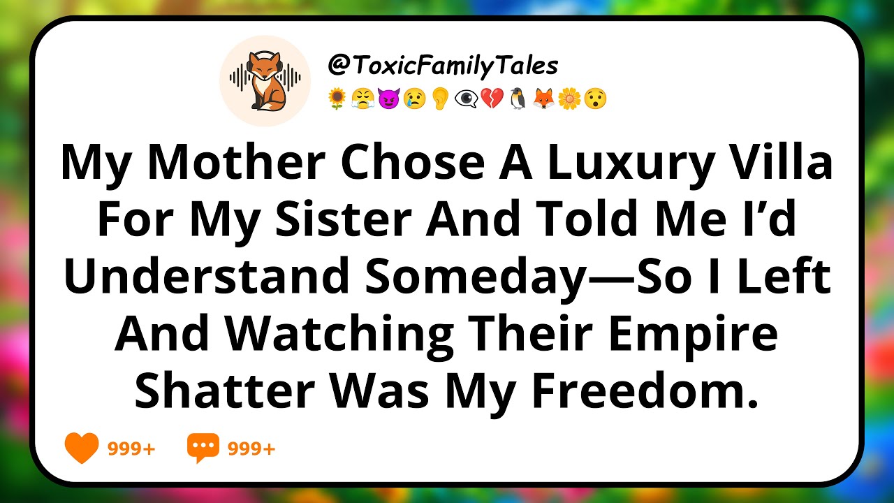 My Mother Chose a Luxury Villa for My Sister and Told Me I’d Understand Someday—So I Left...