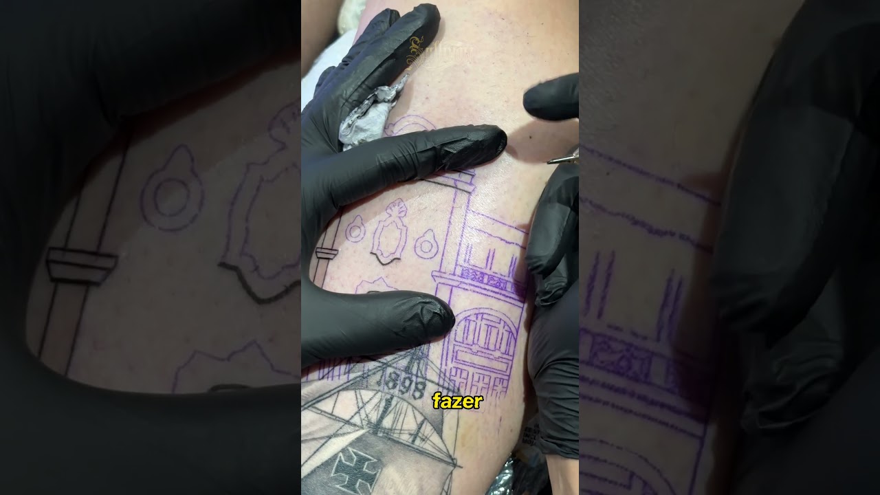 Fa&ccedil;a isso para ter um tra&ccedil;o reto na tattoo.