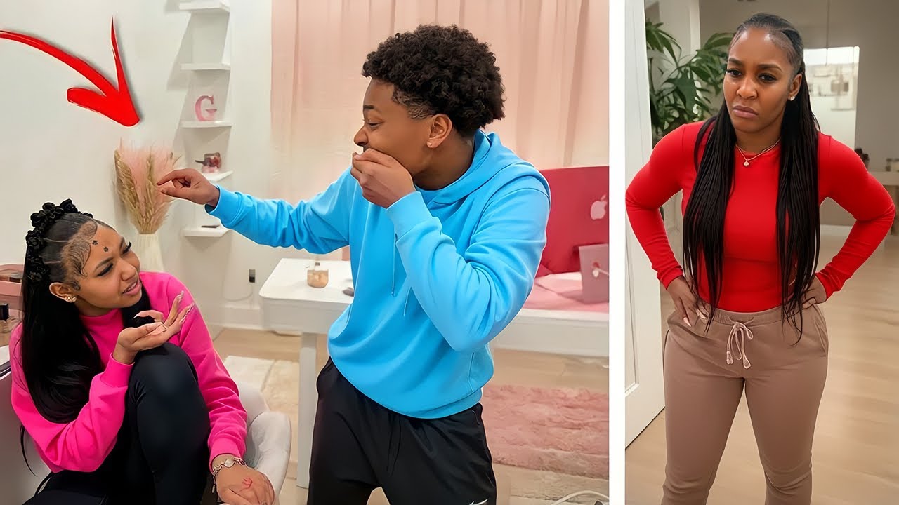 Брат отреагировал на новую прическу старшей сестры и тут же пожалел об этом.