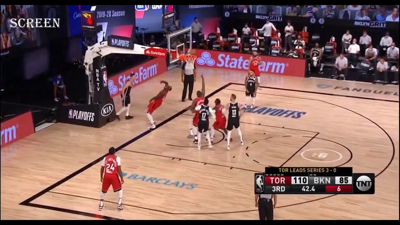 FRED VANVLEET DIRTY FOUL ON DZANAN MUSA Toronto Raptors vs Brooklyn Nets HIGHLIGHTS