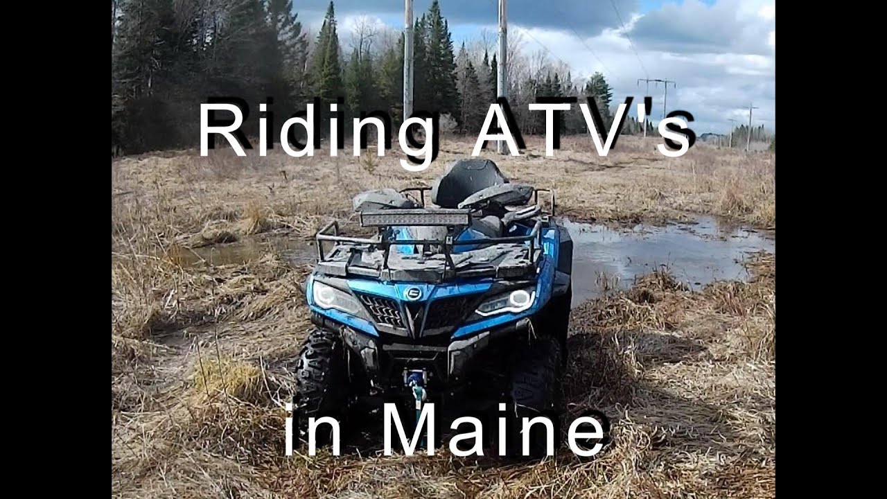 Riding an ATV in the Maine Mud!