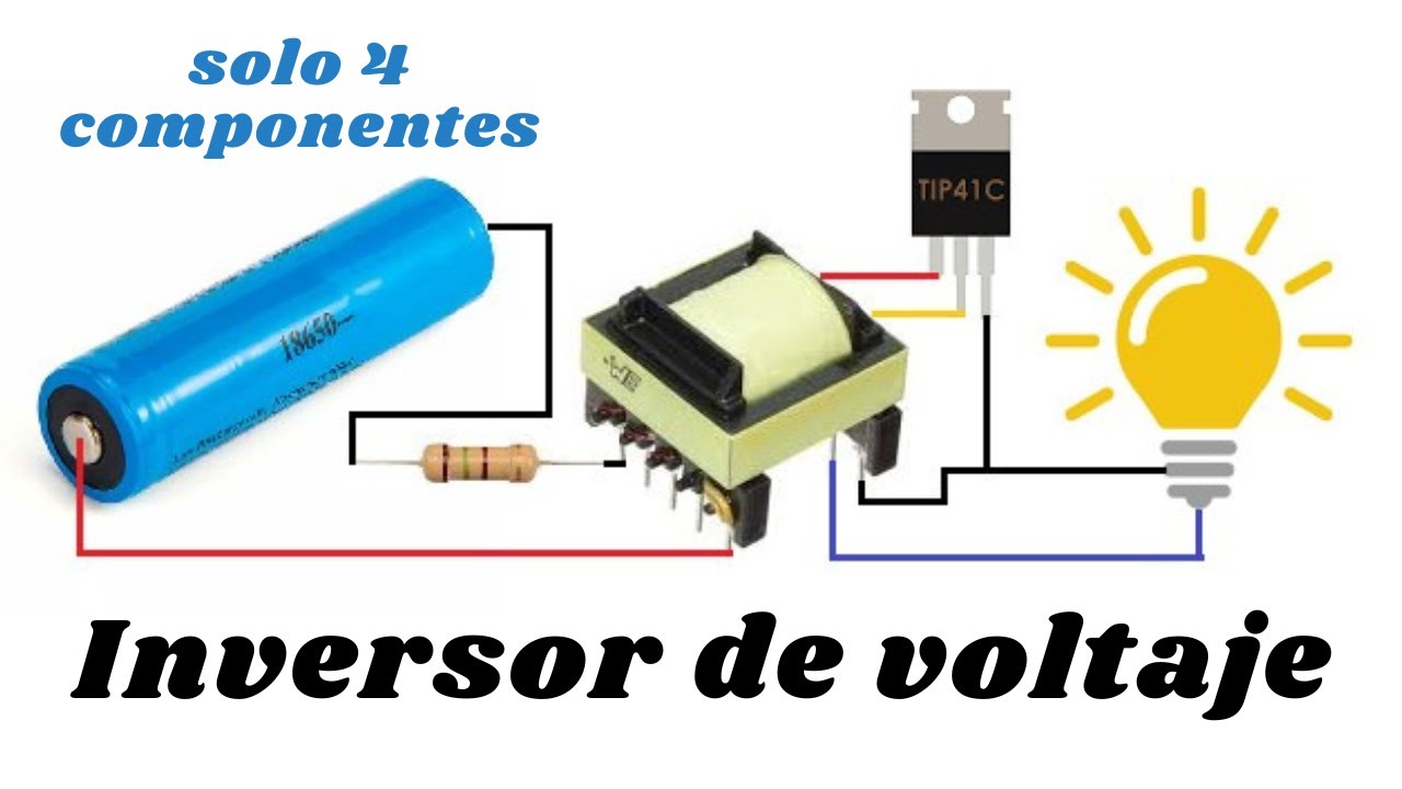 INVERSOR DE VOLTAJE ⚡ BATERÍA RECARGABLE - (Porta Batería en Impresora 3D)