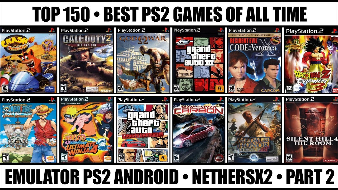 Top 150 Best PS2 Games Of All Time | Best PS2 Games | Emulator PS2 Android / Part 2