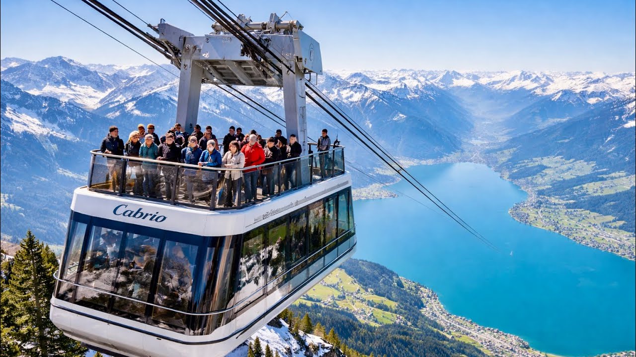 CabriO Stanserhorn 🇨🇭 Первая в мире канатная дорога открытого типа в Швейцарии || Европе