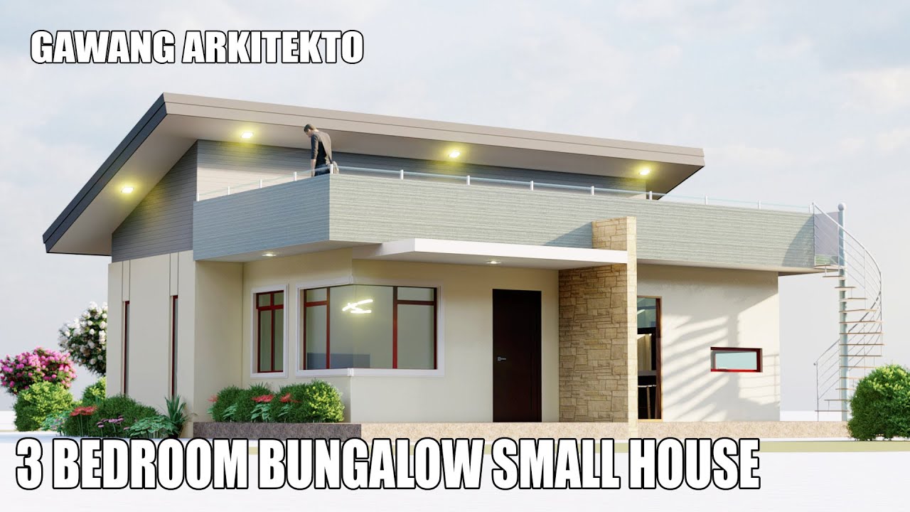 3 BEDROOM BUNGALOW HOUSE DESIGN / SMALL HOUSE DESIGN 84 SQM. / AMAZING HOME IDEAS